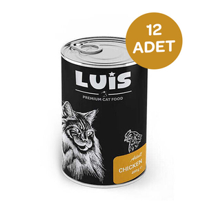 Luis Parça Tavuk Etli Soslu Kedi Yaş Maması 400 GR x 12 Adet