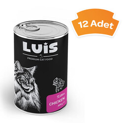 Luis Parça Tavuk Etli Soslu Yavru Kedi Yaş Maması 400 GR x 12 Adet - 1