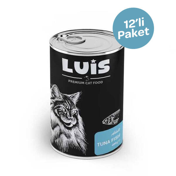 Luis Parça Ton Balıklı Soslu Kedi Yaş Maması 400 GR x 12 Adet - 1