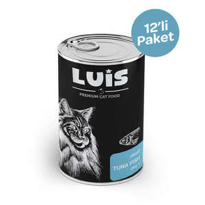 Luis Parça Ton Balıklı Soslu Kedi Konservesi 400 GR x 12 Adet