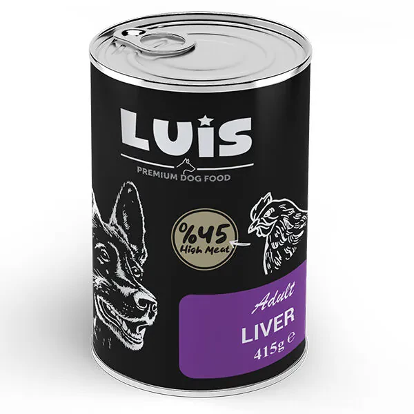 Luis Tavuk Ciğerli Yetişkin Köpek Konservesi 415 GR - 1