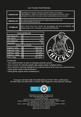 Luis Tavuklu Yetişkin Kedi Maması 15 Kg - 6