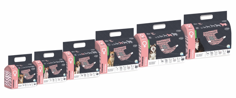 M-Pets Aktif Karbonlu Dişi Köpek Külotu (XL) 15'li - 4