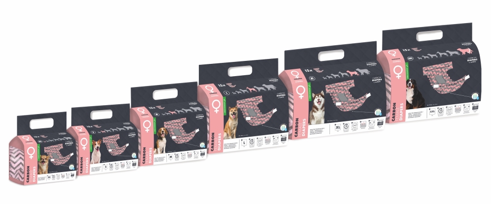M-Pets Aktif Karbonlu Dişi Köpek Külotu (XXL) 15'li - 4
