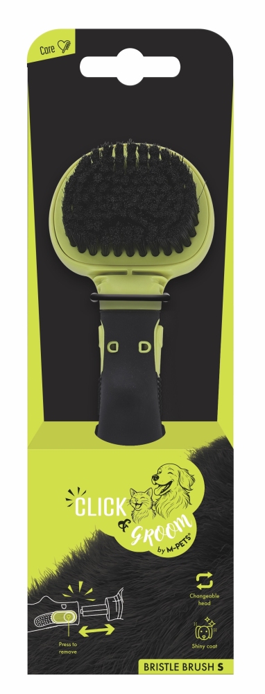 M-Pets Click And Groom Kıl Fırça 8x6,5x5 cm (S) - 1