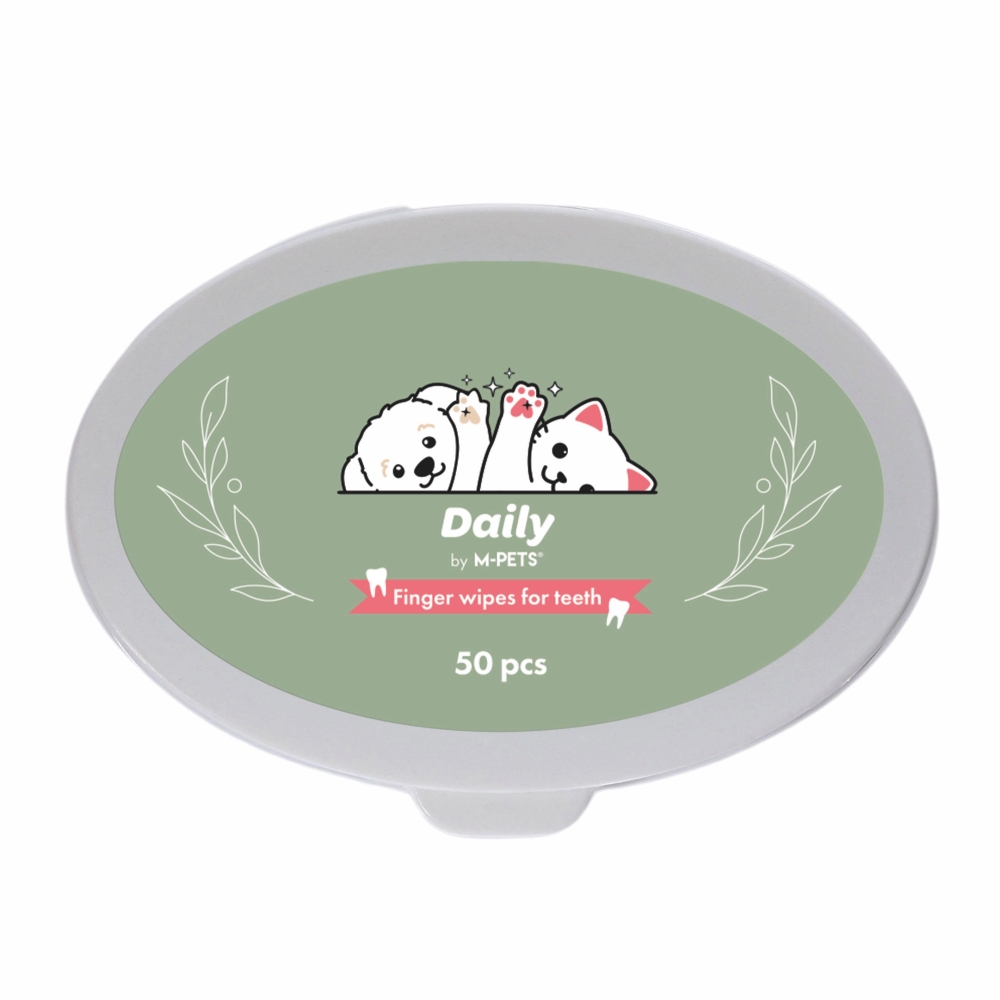 M-Pets Daily Kedi ve Köpek Diş Temizliği Parmak Pedi 50'li - 4