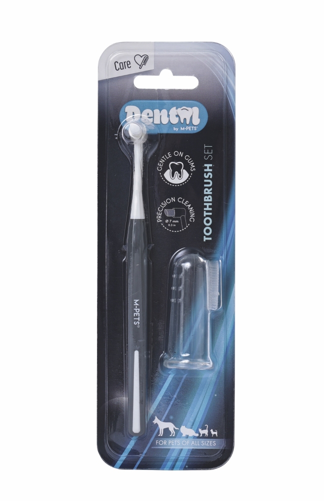 M-Pets Dental Diş Fırçası ve Koruma Başlığı - 1