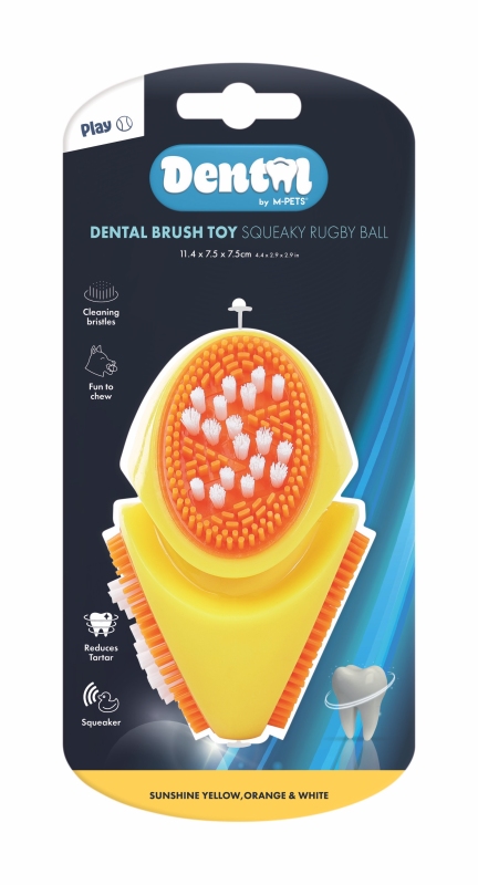 M-Pets Dental Squeaky Ball Diş Fırçalı Köpek Oyuncağı