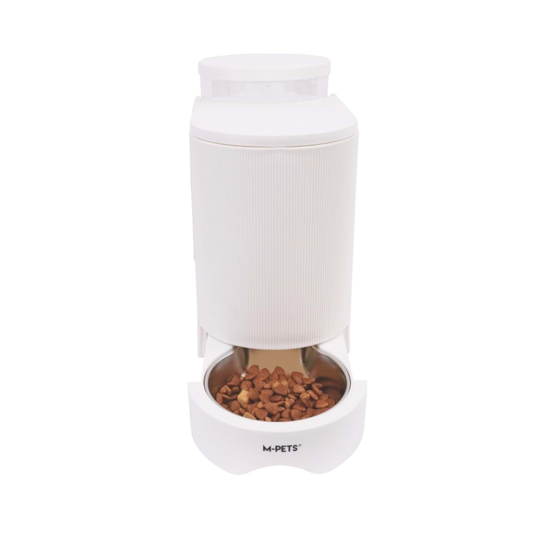 M-Pets Duplo Hazneli Mama ve Su Kabı 3L/1.3Kg Beyaz - 3