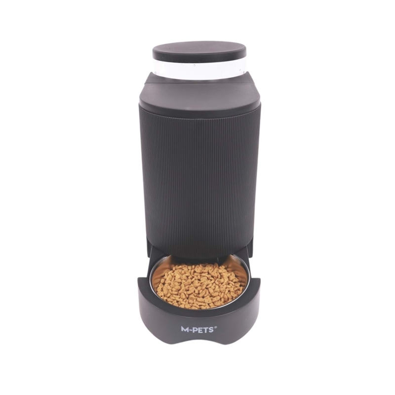 M-Pets Duplo Hazneli Mama ve Su Kabı 6L/2.65Kg Siyah - 5
