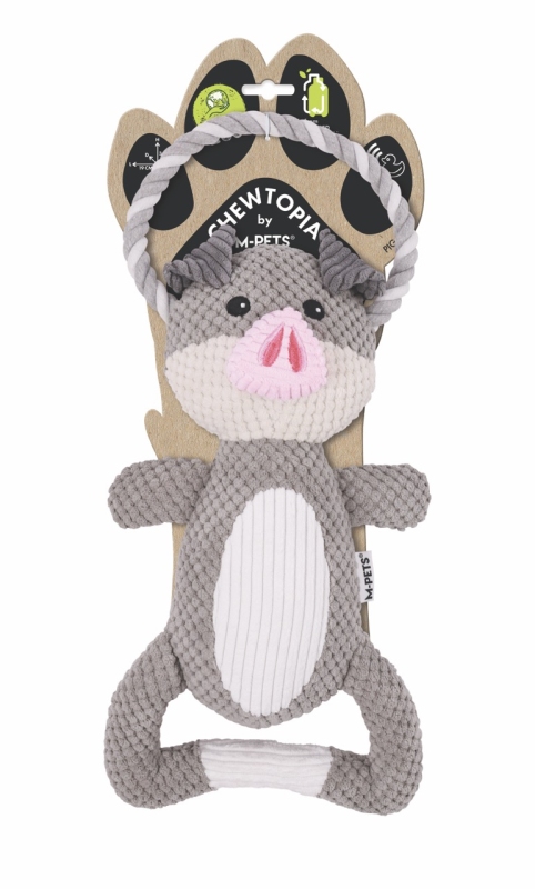 M-Pets Eco Chewtopıa Domuz Köpek Oyuncağı 34x19x8 cm