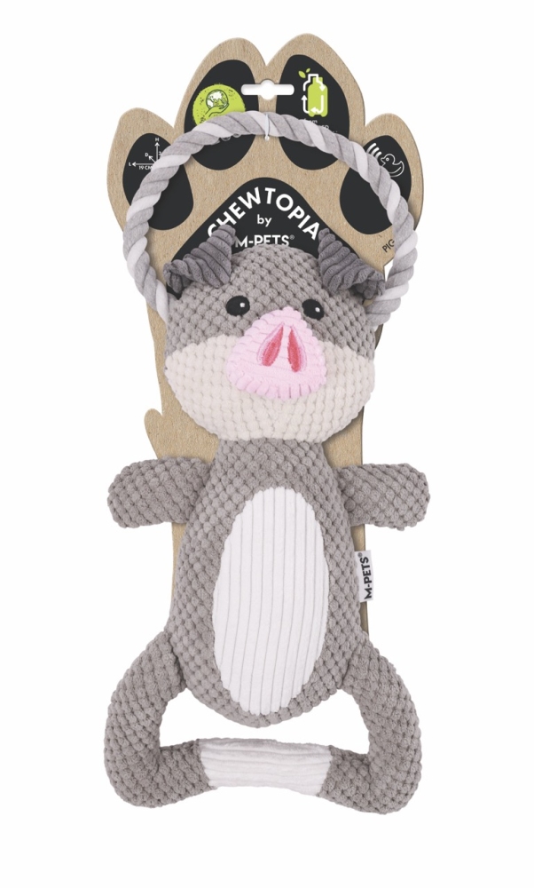 M-Pets Eco Chewtopıa Domuz Köpek Oyuncağı 34x19x8 cm - 1