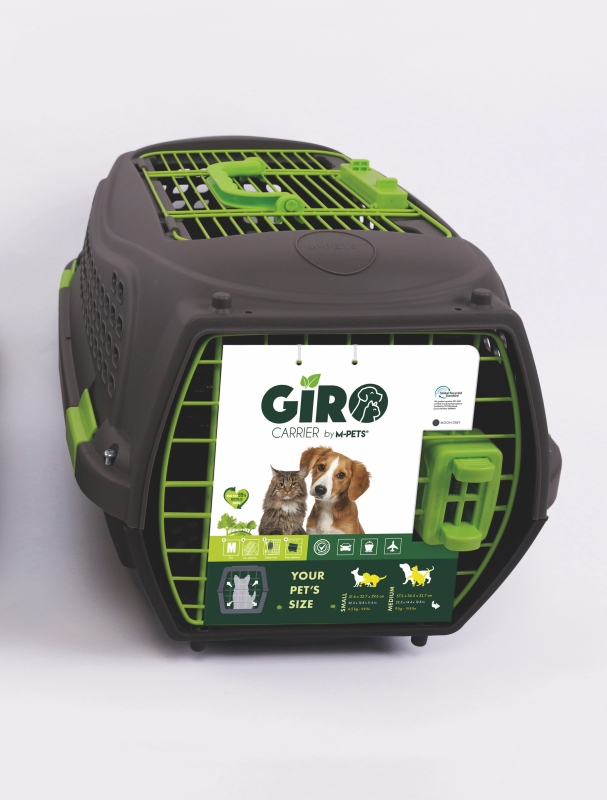 M-Pets Eco Giro Taşıma Çantası (M) Siyah/Yeşil
