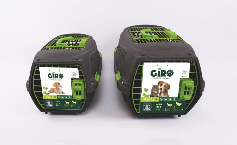 M-Pets Eco Giro Taşıma Çantası (M) Siyah/Yeşil - 5