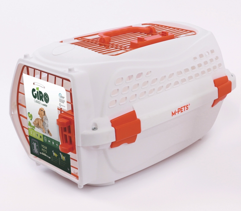 M-Pets Eco Giro Taşıma Çantası (S) Beyaz/Turuncu