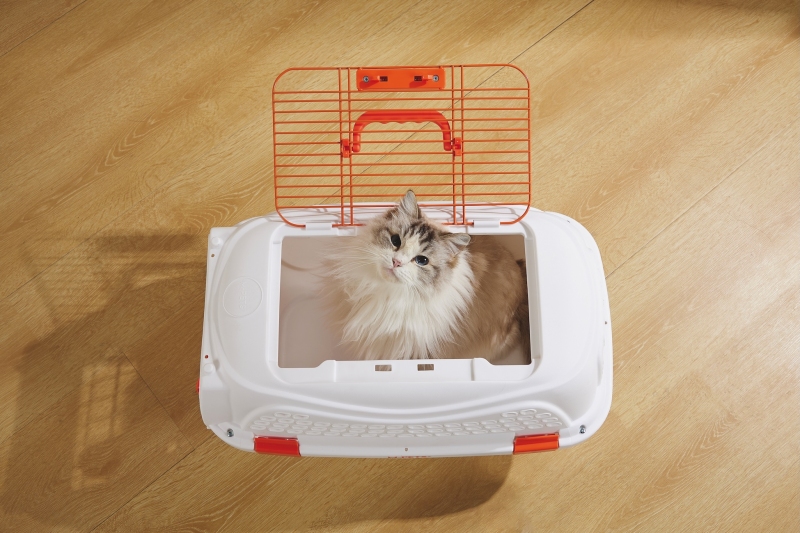 M-Pets Eco Giro Taşıma Çantası (S) Beyaz/Turuncu - 3