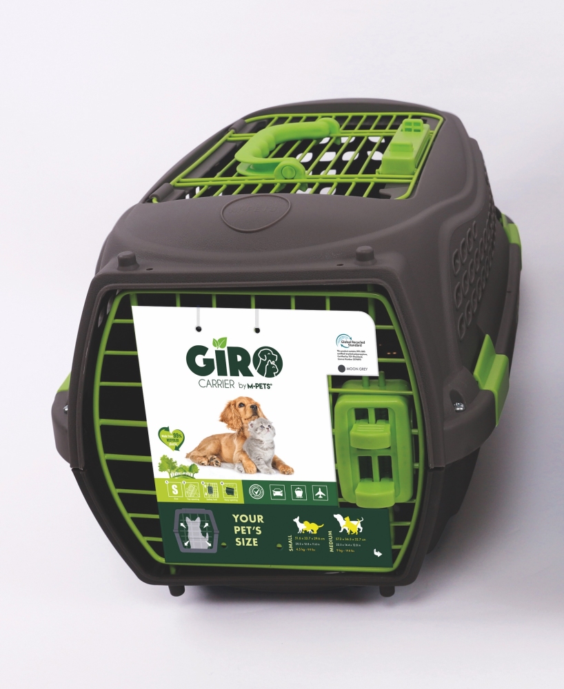 M-Pets Eco Giro Taşıma Çantası (S) Siyah/Yeşil - 1
