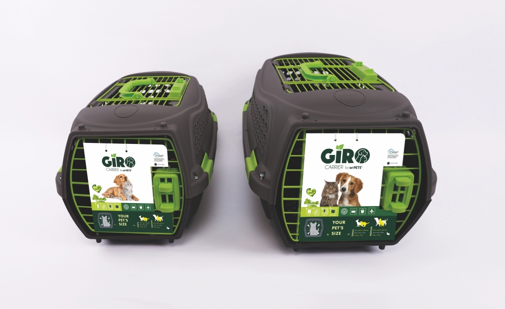M-Pets Eco Giro Taşıma Çantası (S) Siyah/Yeşil - 5
