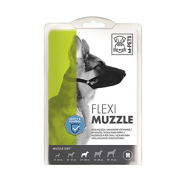 M-Pets Flexi Ayarlanabilir Bez Köpek Ağızlığı (M)