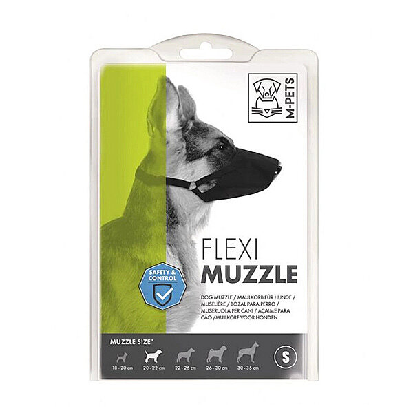 M-Pets Flexi Ayarlanabilir Bez Köpek Ağızlığı (S)