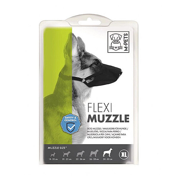 M-Pets Flexi Ayarlanabilir Bez Köpek Ağızlığı (XL) - 1
