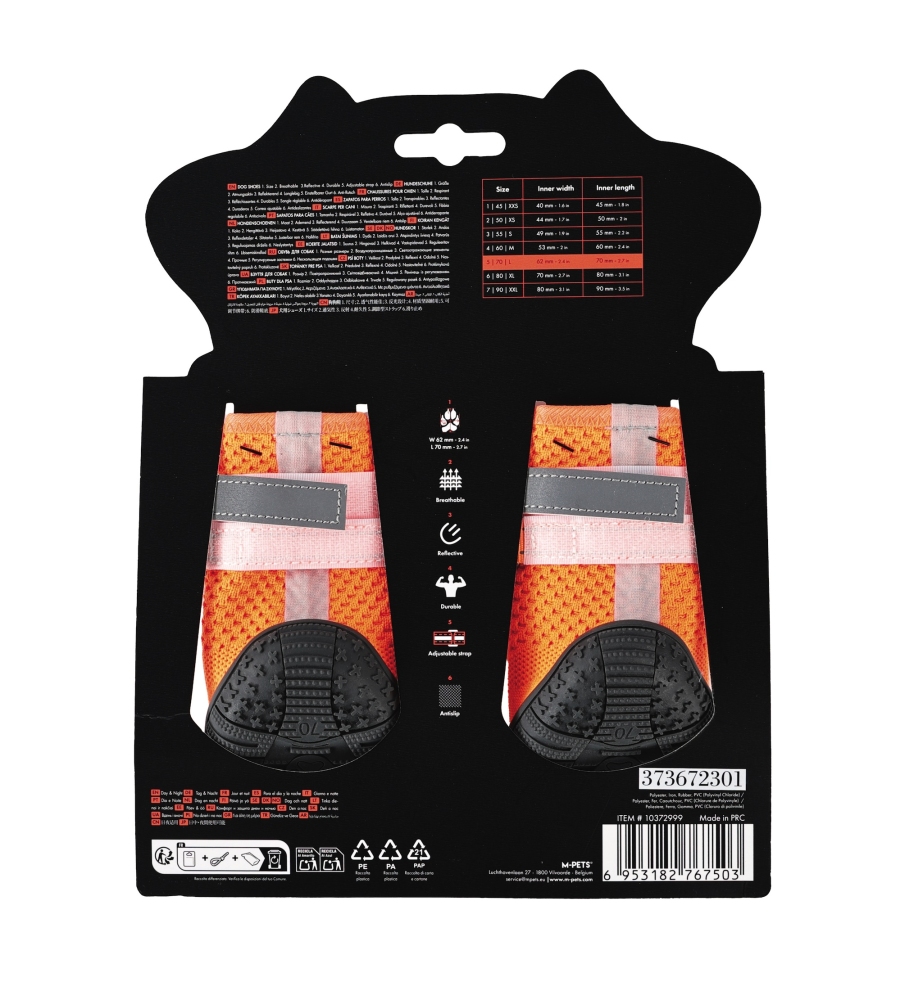 M-Pets Flexi Köpek Ayakkabısı (L) Turuncu - 2