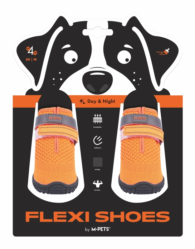 M-Pets Flexi Köpek Ayakkabısı (M) Turuncu