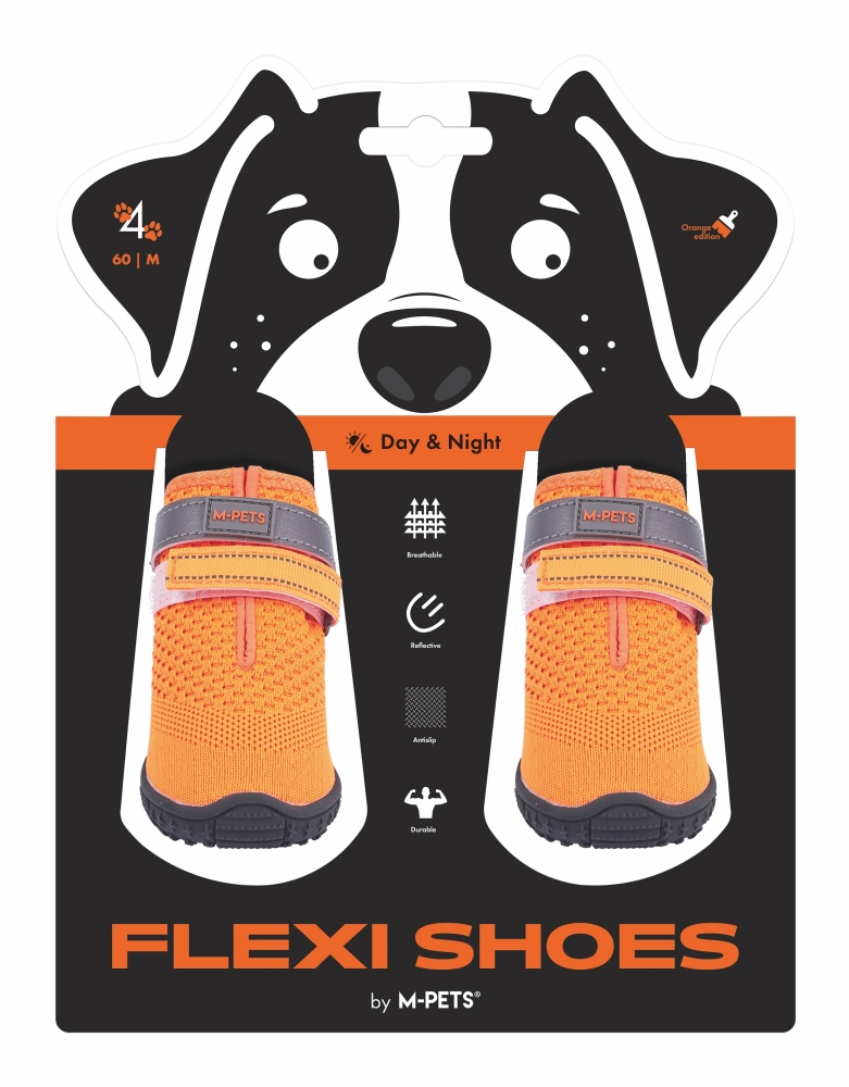 M-Pets Flexi Köpek Ayakkabısı (M) Turuncu - 1