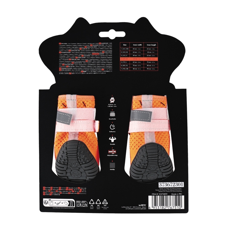 M-Pets Flexi Köpek Ayakkabısı (M) Turuncu - 2