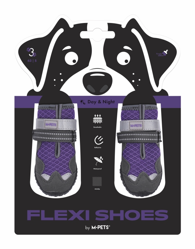 M-Pets Flexi Köpek Ayakkabısı (S) Mor