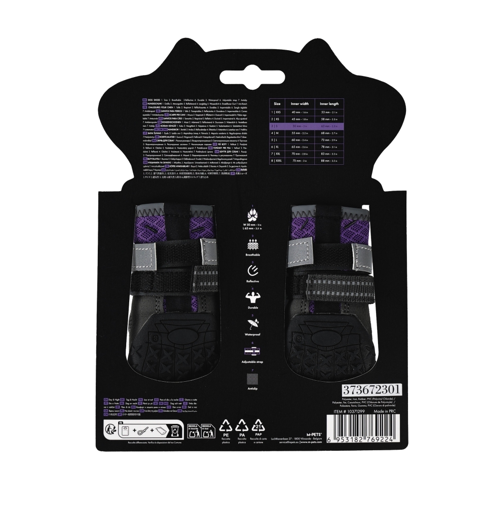 M-Pets Flexi Köpek Ayakkabısı (S) Mor - 2