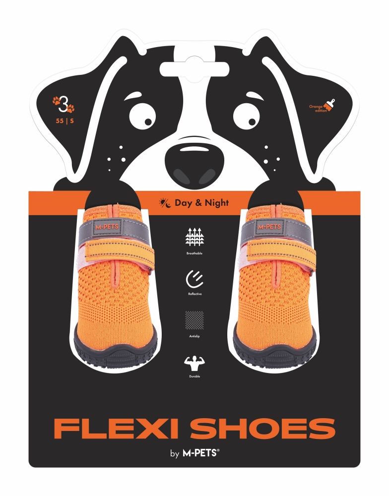 M-Pets Flexi Köpek Ayakkabısı (S) Turuncu - 1