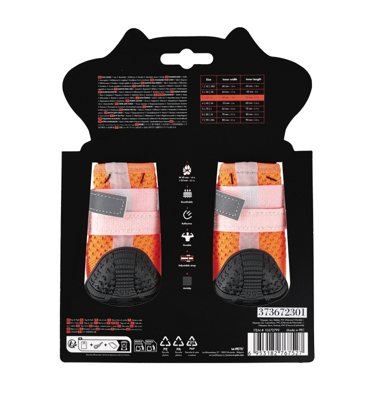 M-Pets Flexi Köpek Ayakkabısı (S) Turuncu - 2