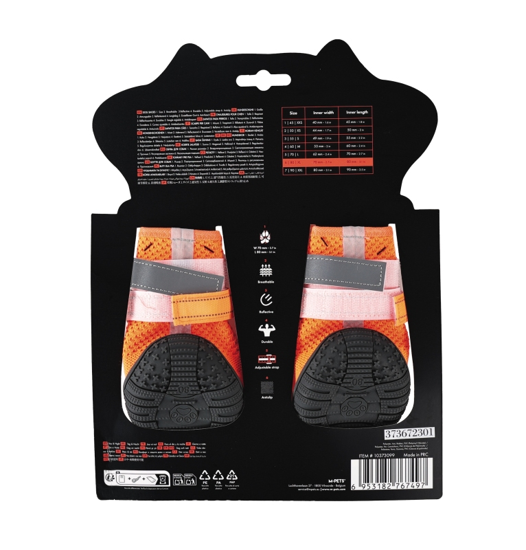 M-Pets Flexi Köpek Ayakkabısı (XL) Turuncu - 2