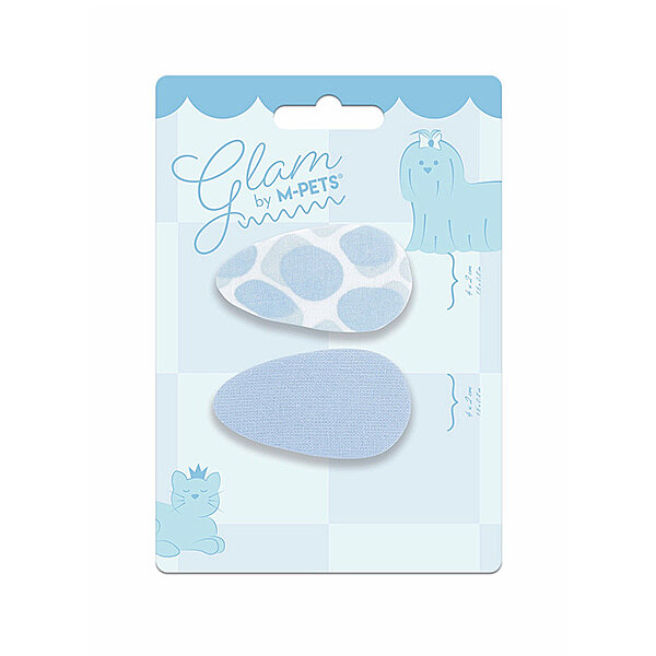 M-Pets Glam Desenli Kedi ve Köpek Tokası (Mavi)