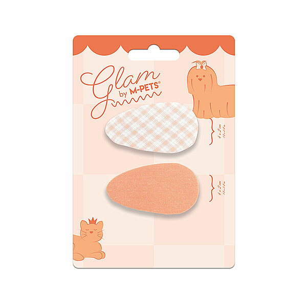 M-Pets Glam Desenli Kedi ve Köpek Tokası (Turuncu)
