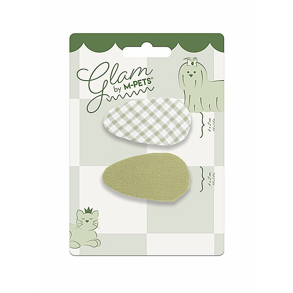 M-Pets Glam Desenli Kedi ve Köpek Tokası (Yeşil) - 1