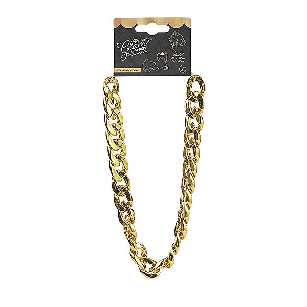 M-Pets Glam Prestige Altın Zincir Kedi ve Köpek Boyun Aksesuarı (L) - 1