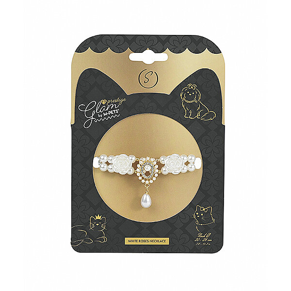 M-Pets Glam Prestige Yeşil Zümrüt Kedi ve Köpek Boyun Aksesuarı (L)