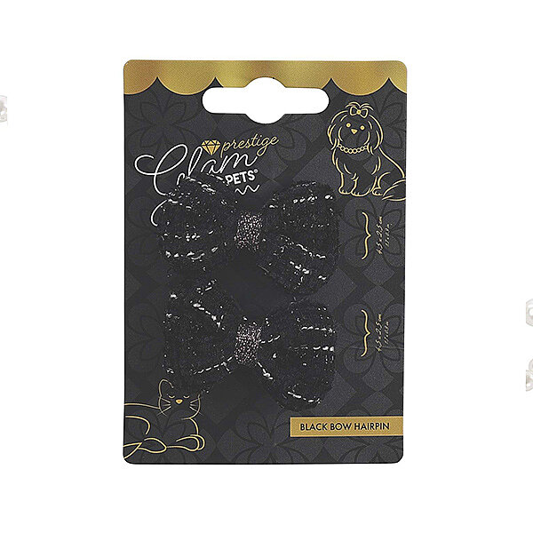 M-Pets Glam Prestige Siyah Fiyonklu Kedi ve Köpek Tokası