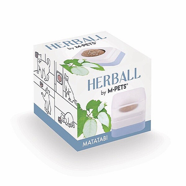 M-Pets Herball Matatabili Kedi Oyun Topu 4,5 cm (Mavi) - 3
