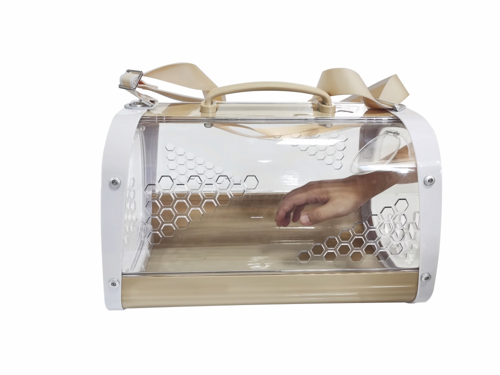 M-Pets Honey Kedi ve Köpek Taşıma Çantası 59x38x35 cm Kahverengi - 4