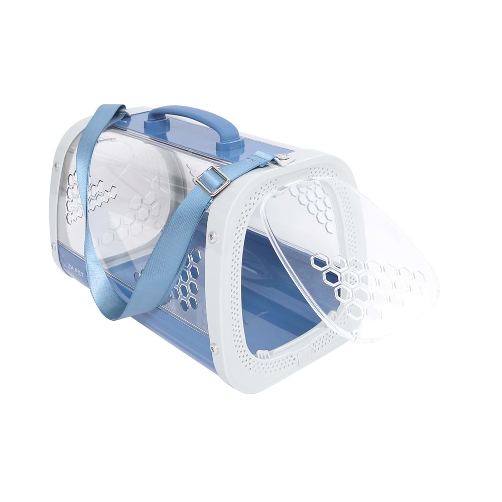 M-Pets Honey Kedi ve Köpek Taşıma Çantası 59x38x35 cm Mavi - 2