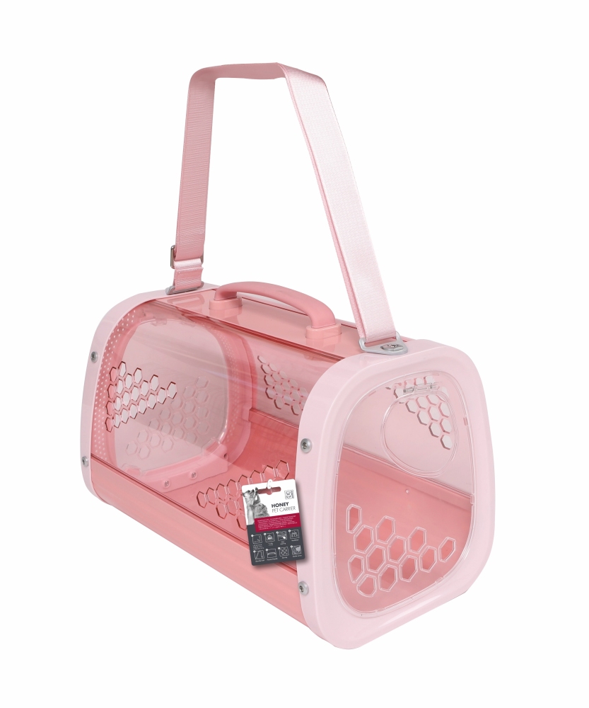 M-Pets Honey Kedi ve Köpek Taşıma Çantası 59x38x35 cm Pembe - 1