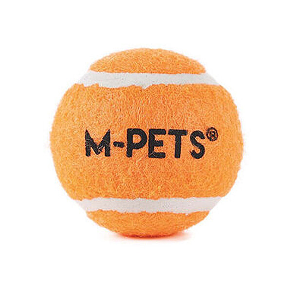 M-Pets Hop Köpek Tenis Topu 5 cm (3'lü) (Turuncu) - 2