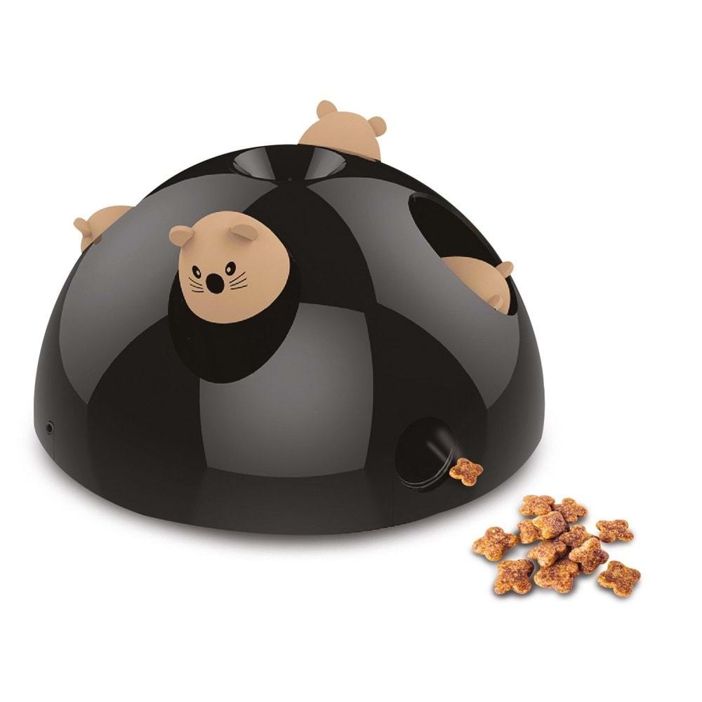 M-Pets İnteraktif Pilli Sesli Kedi Ödül Oyuncağı 24x24x12 cm Siyah - 2