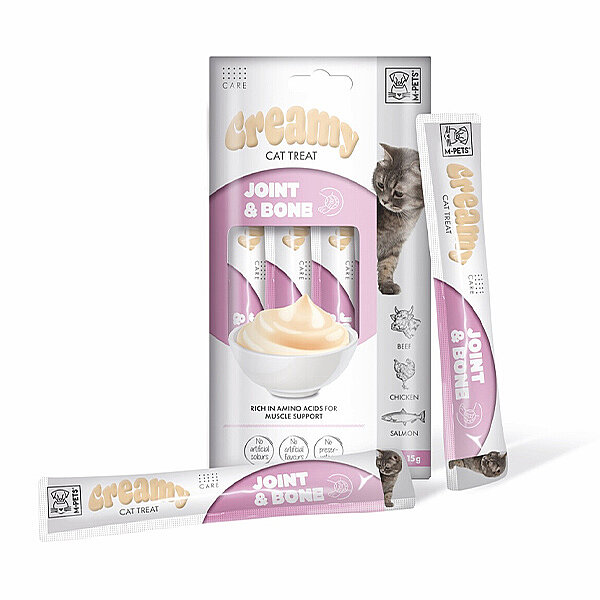 M-Pets Joint & Bone Eklem Destekleyici Krema Kedi Ödül Maması 15 g (4'lü) - 1