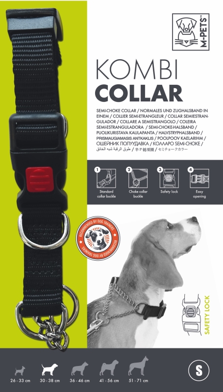 M-Pets Kombı Collar 2'Si 1 Arada Eğitim Tasması (S)