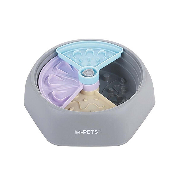 M-Pets Level Up Ayarlanabilir Yavaş Yeme Kedi ve Köpek Mama Kabı (M) - 1