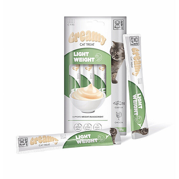 M-Pets Light Weight Diyet Krema Kedi Ödül Maması 15 g (4'lü) - 1